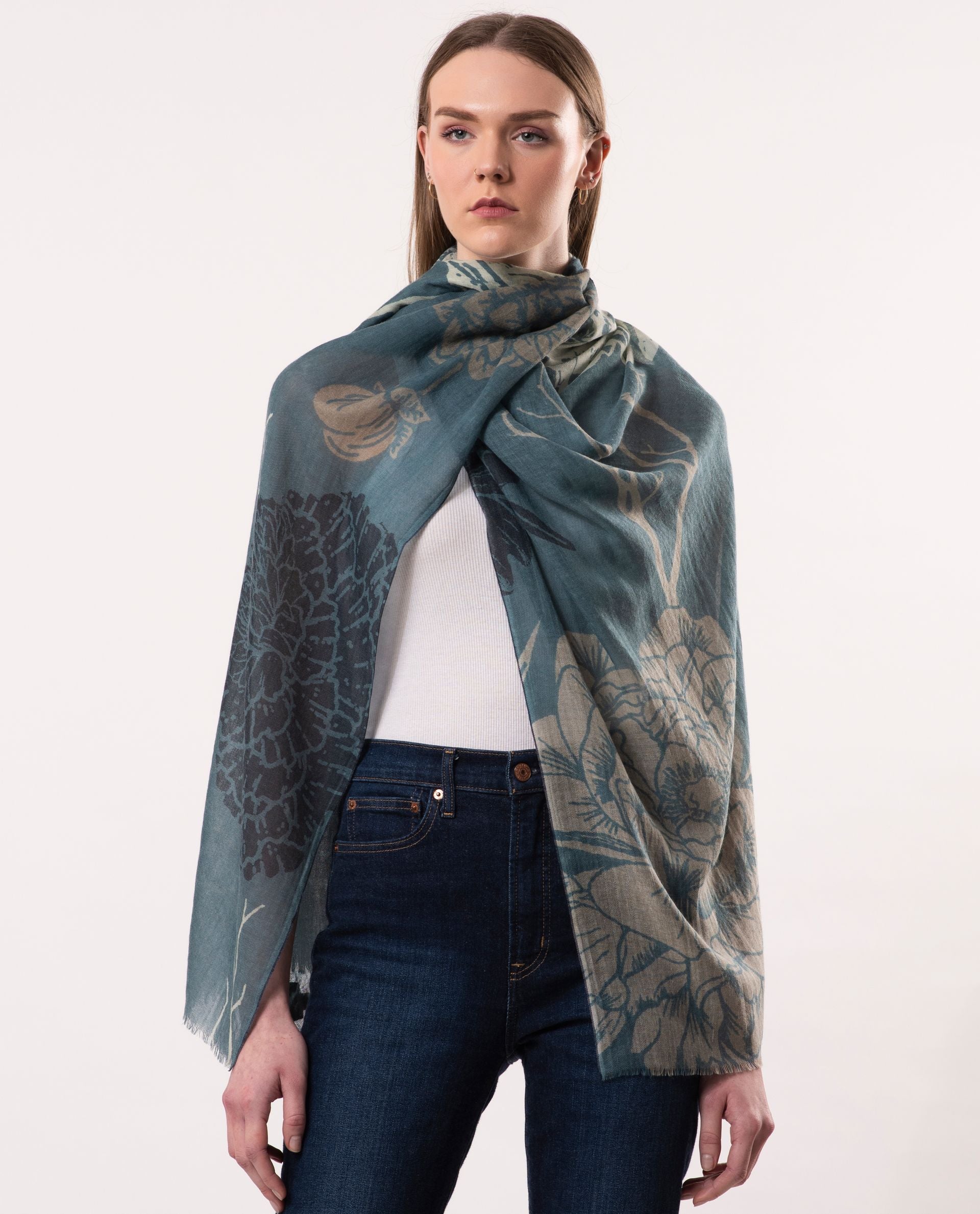 Dlux Dahlia Scarf Teal