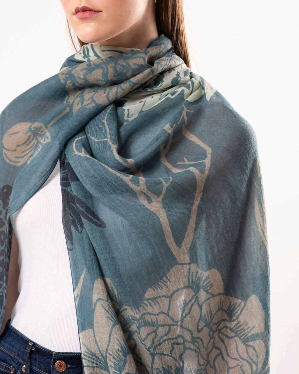 Dlux Dahlia Scarf Teal