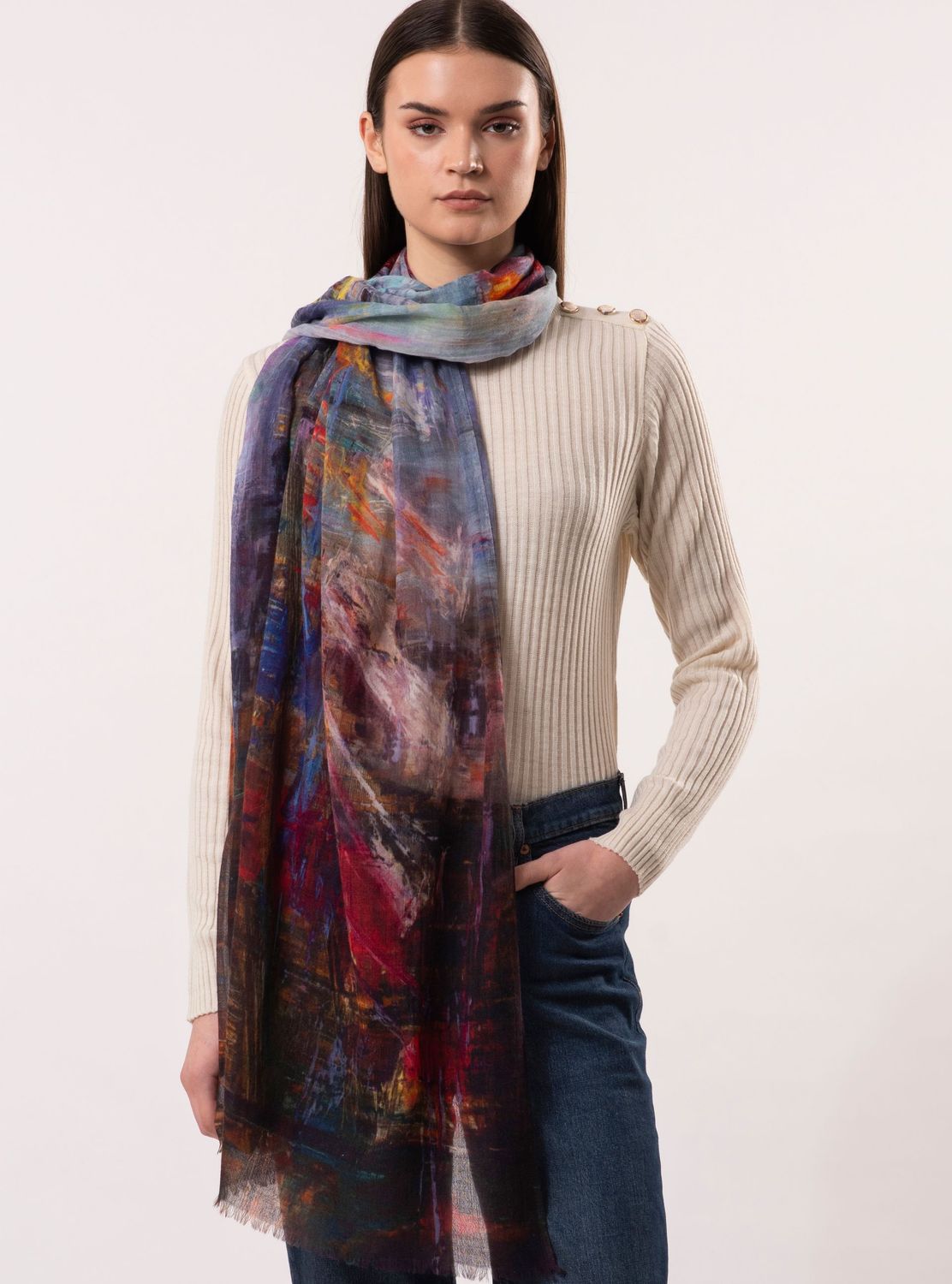 Dlux Umbrella Girl Scarf Multi