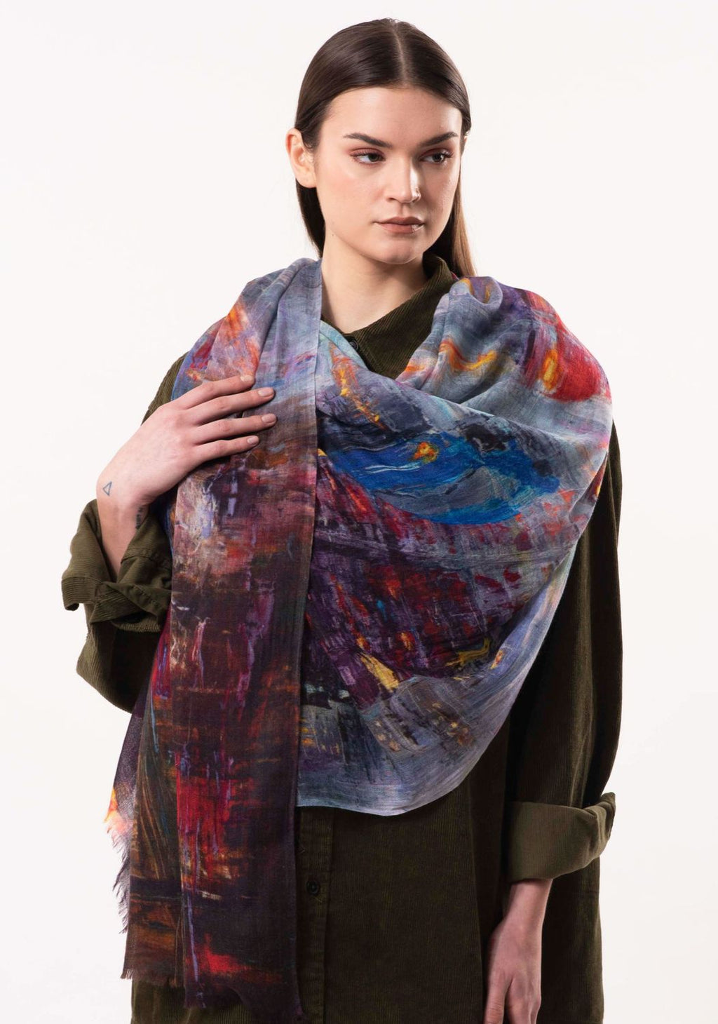 Dlux Umbrella Girl Scarf Multi