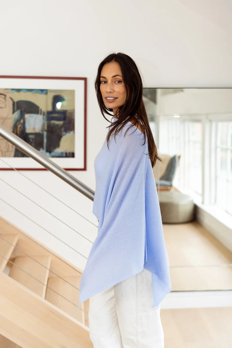 Esperance & Co Cashmere Topper Blue Aura