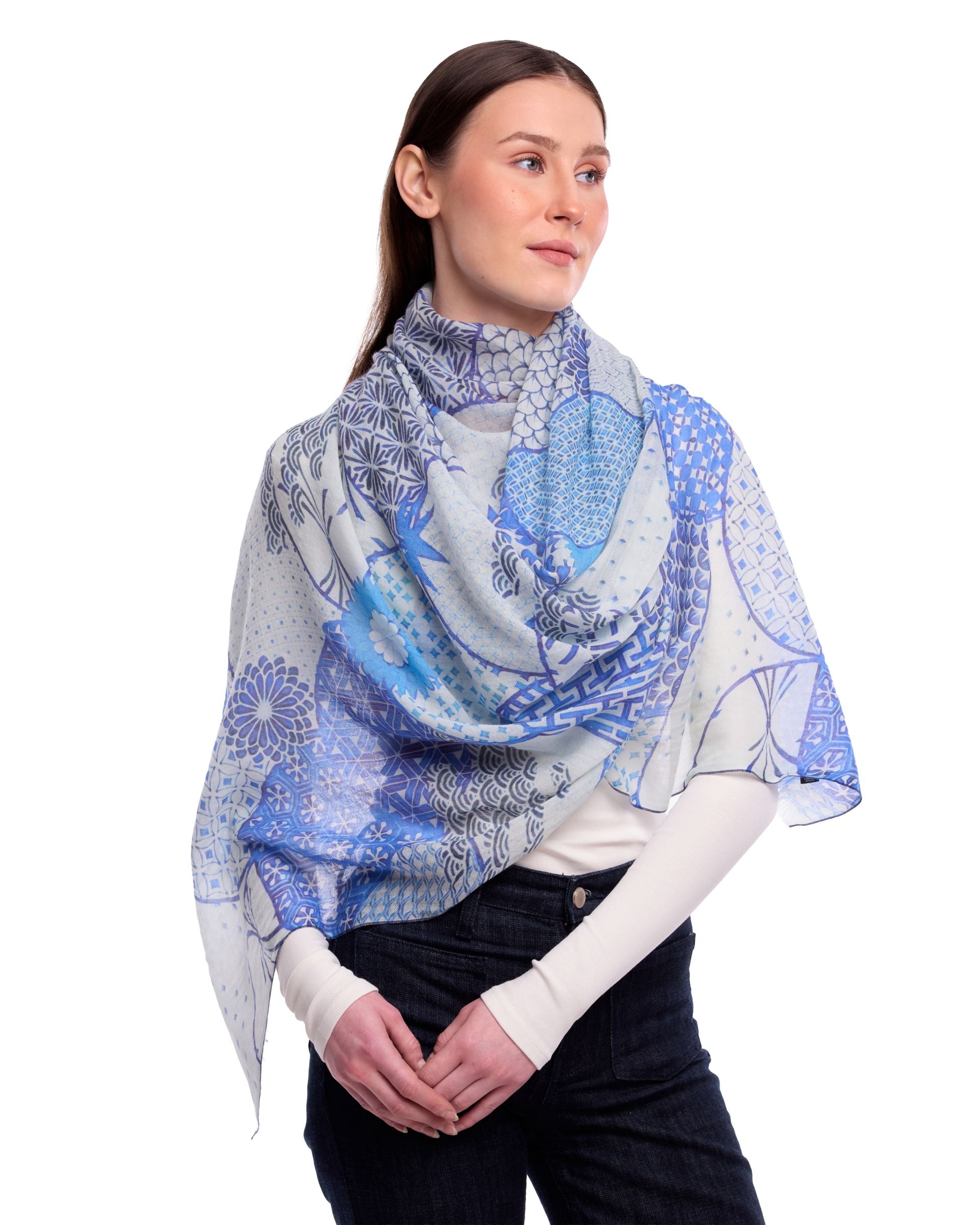 Dlux Aya Scarf Blue