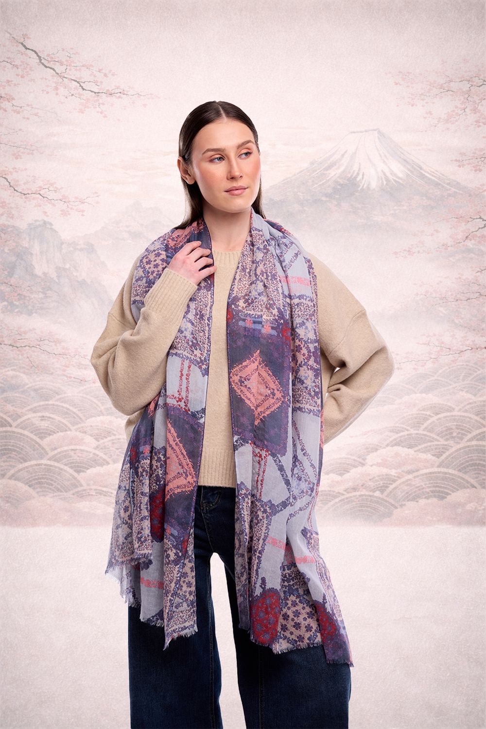 Dlux Delphine Scarf Multi