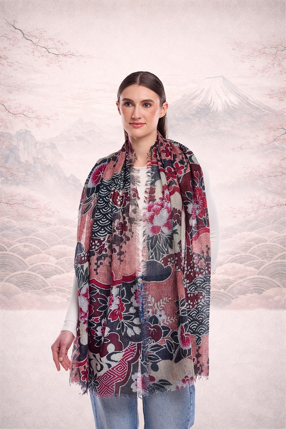 Dlux Hana Scarf Cranberry