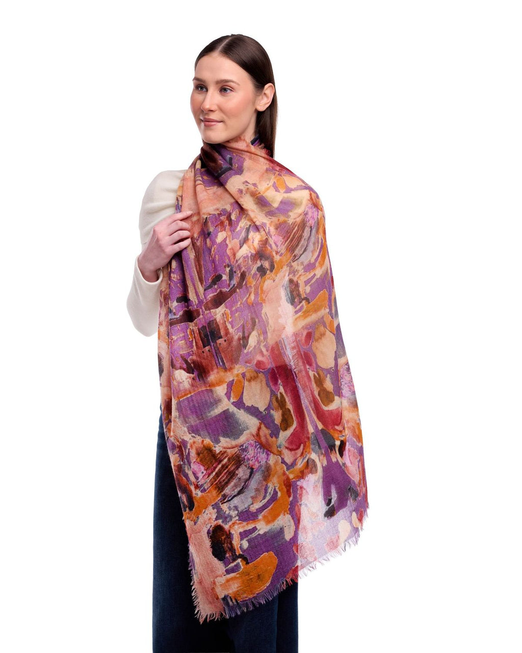 Dlux Cascade Scarf Purple
