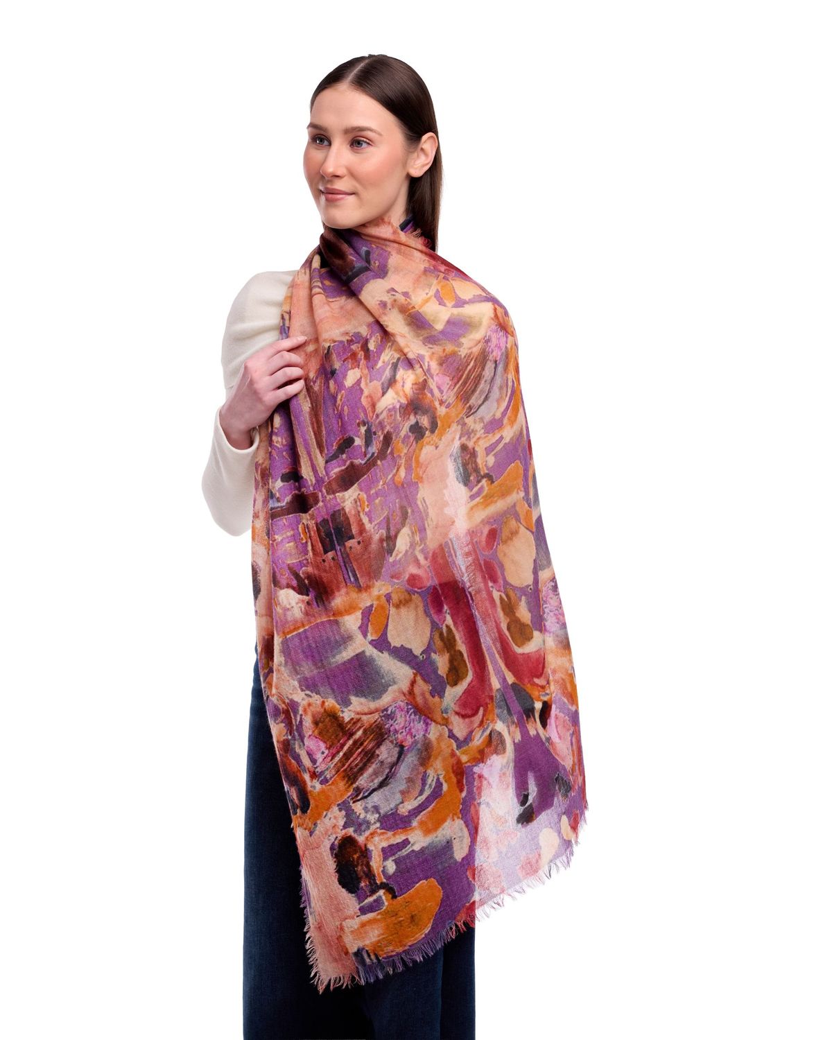 Dlux Cascade Scarf Purple
