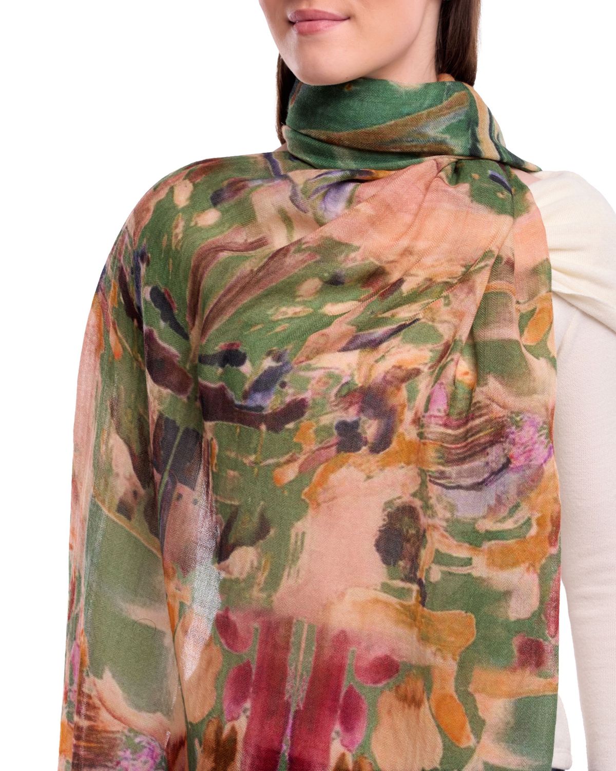 Dlux Cascade Scarf Olive