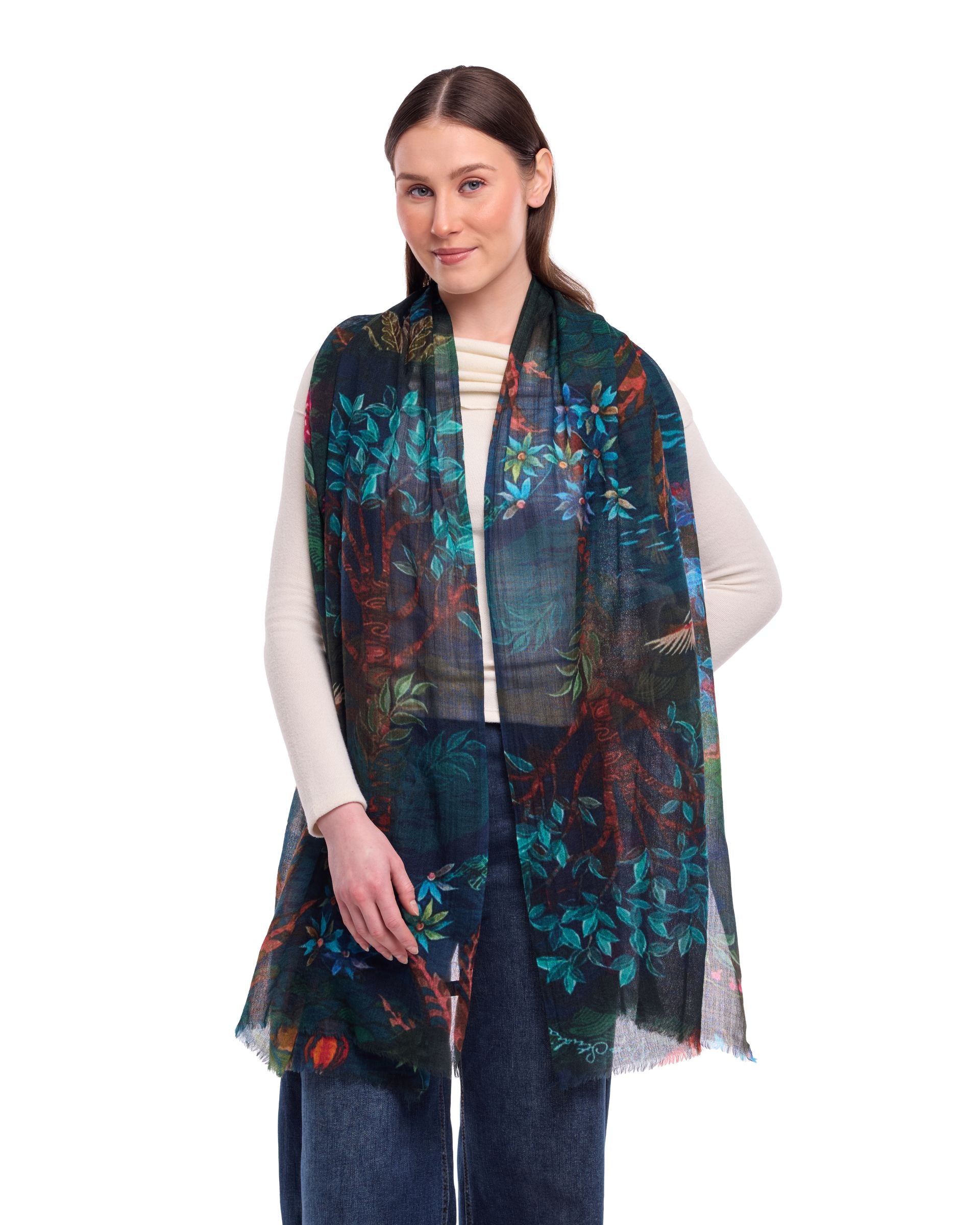 Dlux Eden Scarf Teal Green