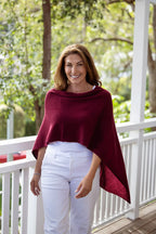 Esperance & Co Cashmere Topper Sangria
