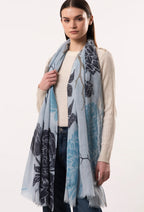 Dlux Dahlia Scarf Blue