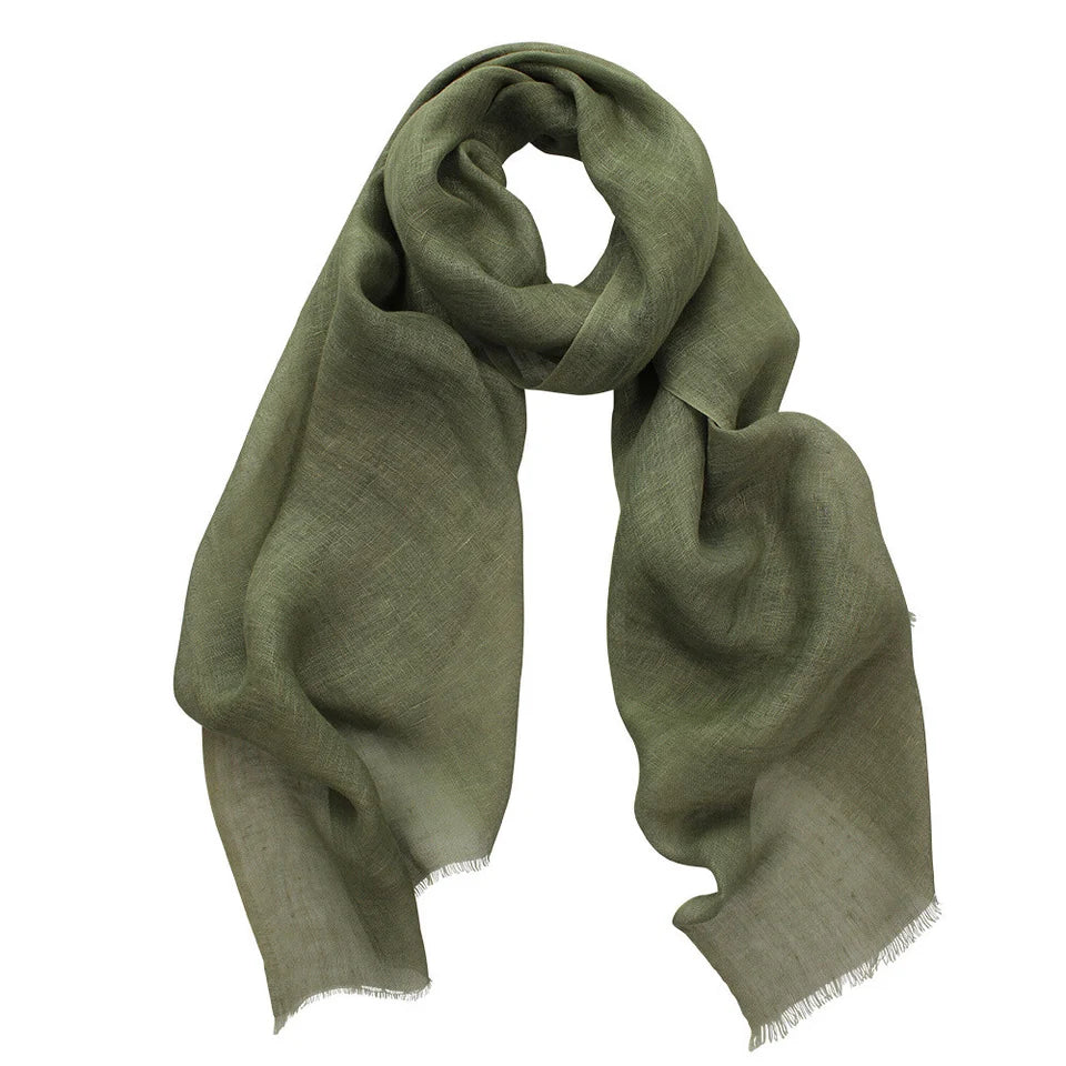 Dlux Zara Linen Scarf Khaki
