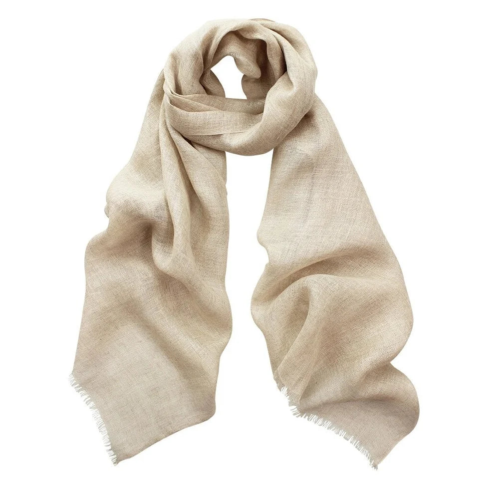 Dlux Zara Linen Scarf Natural