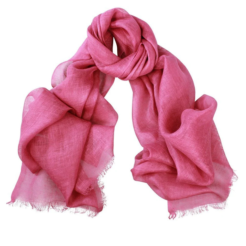 Dlux Zara Linen Scarf Rosewood