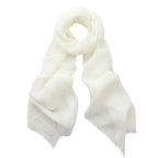 Dlux Zara Linen Scarf White