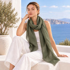 Dlux Zara Linen Scarf Khaki
