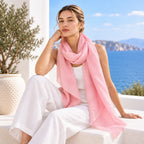 Dlux Zara Linen Scarf Pink