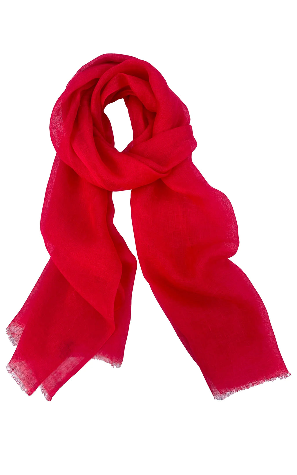 Dlux Zara Linen Scarf Red