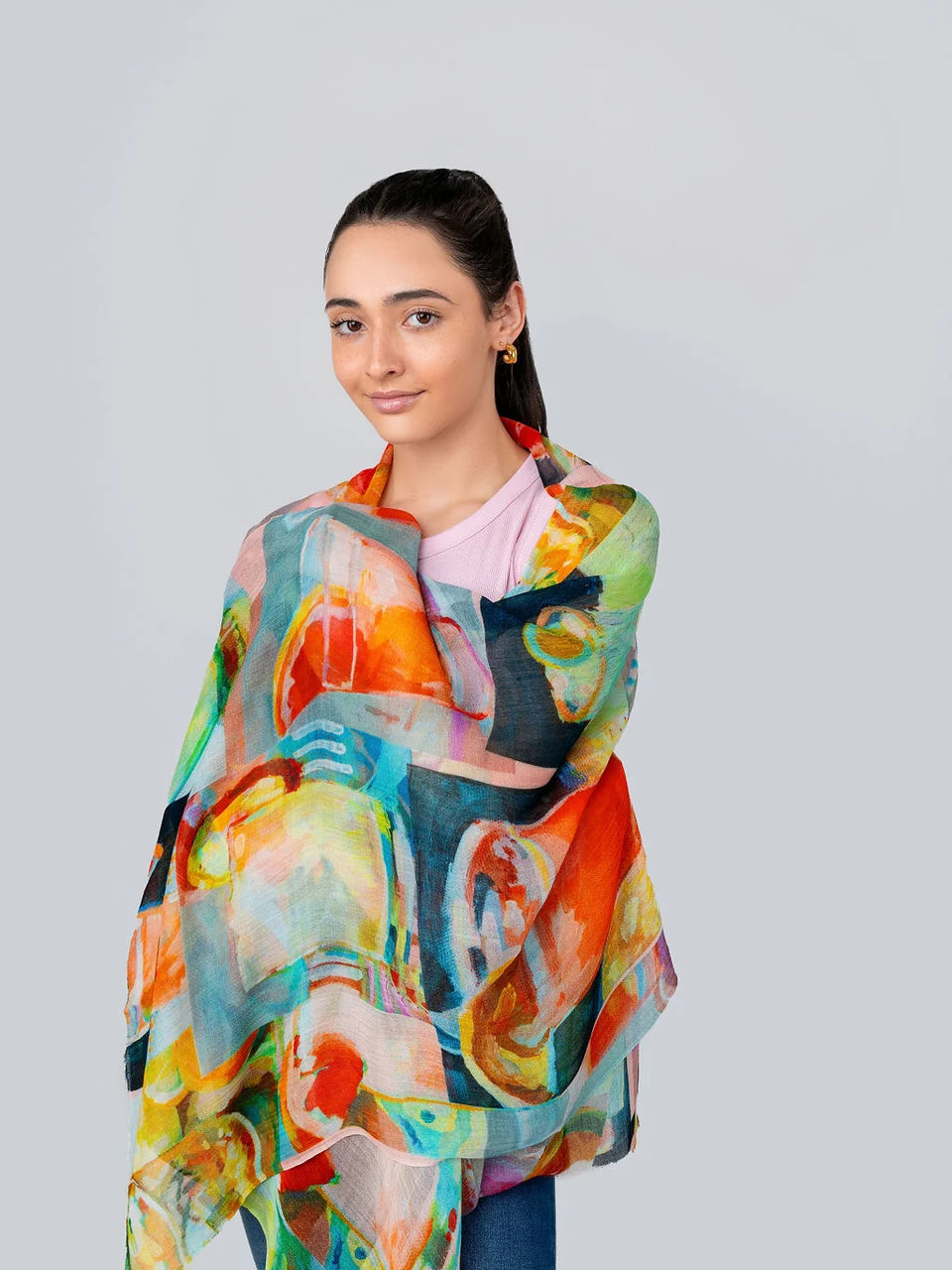 Dlux Cocktail Scarf Coral
