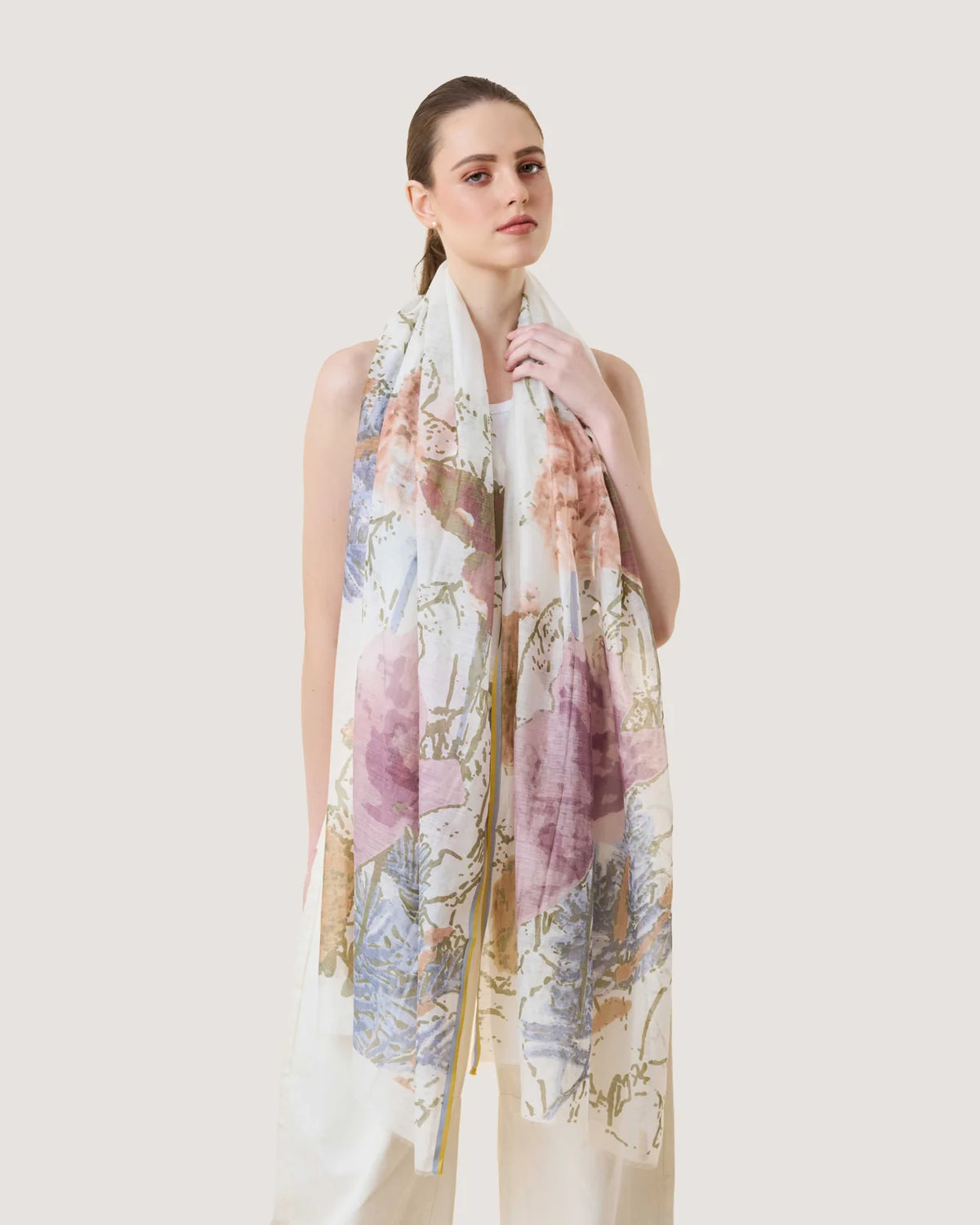 Dlux Spring Foliage Scarf Multi