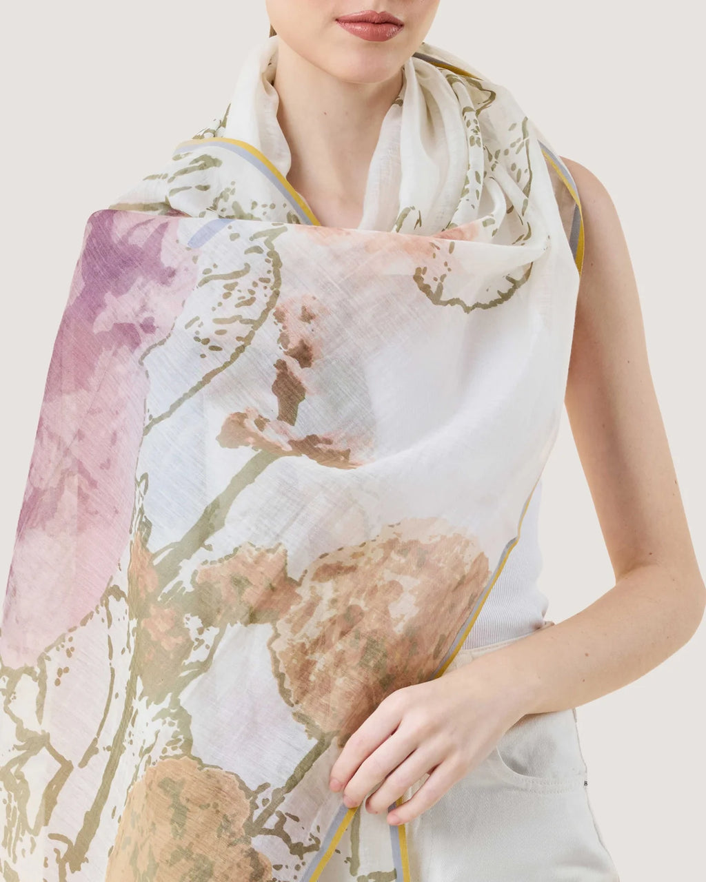 Dlux Spring Foliage Scarf Multi
