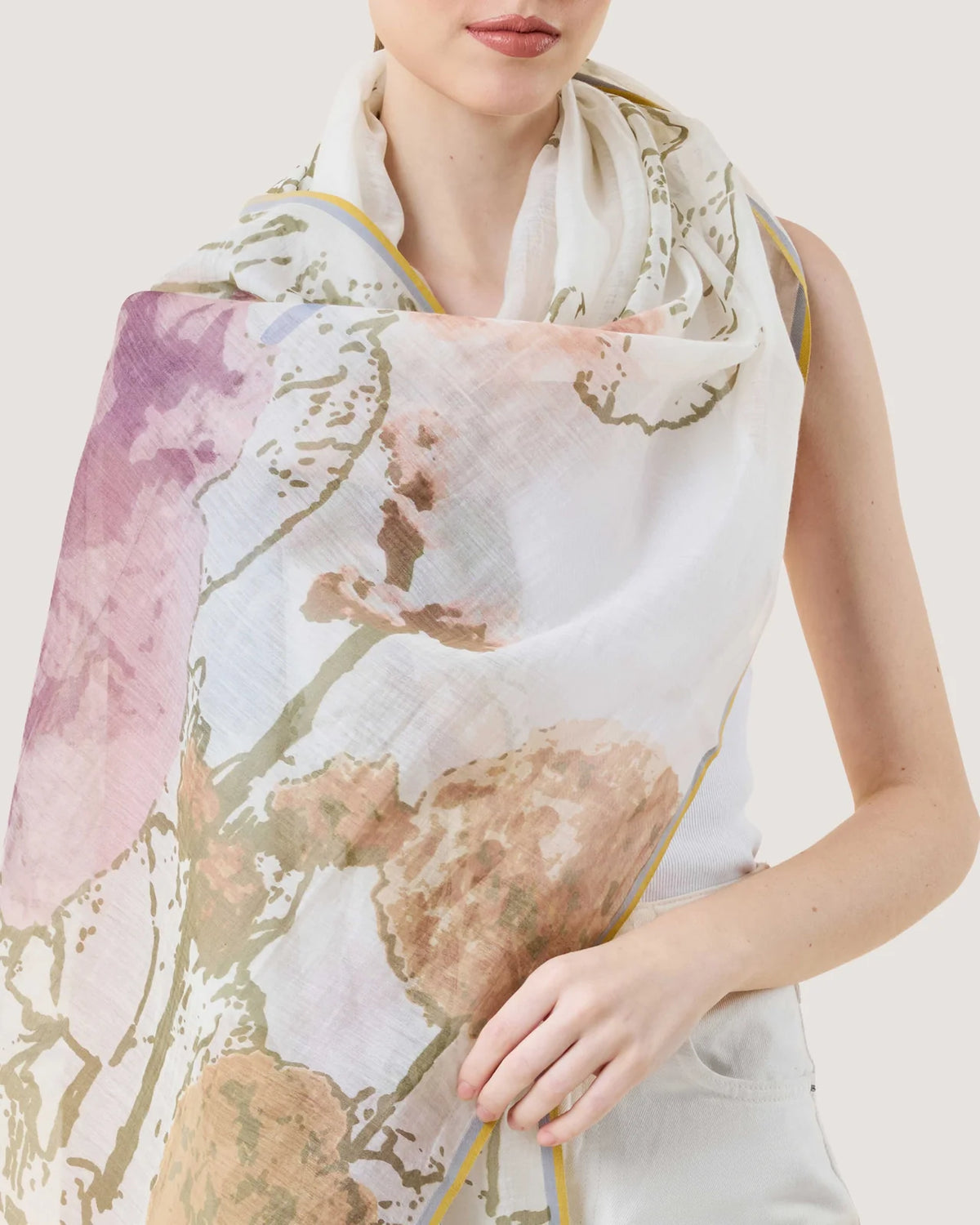 Dlux Spring Foliage Scarf Multi