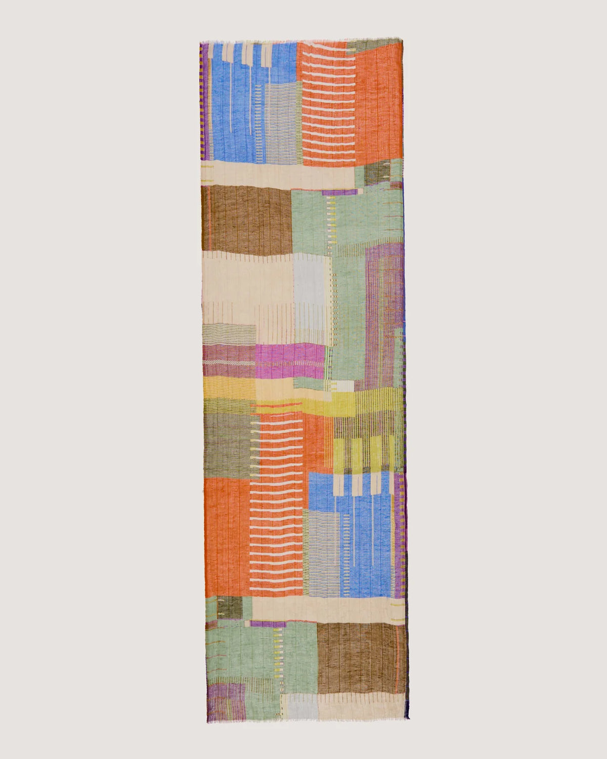 Dlux Studio Abstract Stripes Scarf Multi