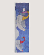 Dlux Swan Line Art Scarf Indigo