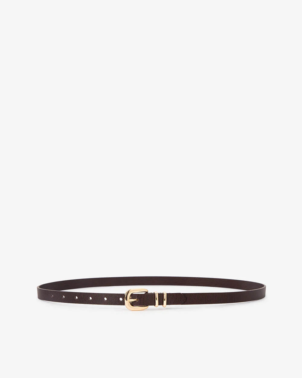Arlington Milne Adele Belt Chocolate Lizard