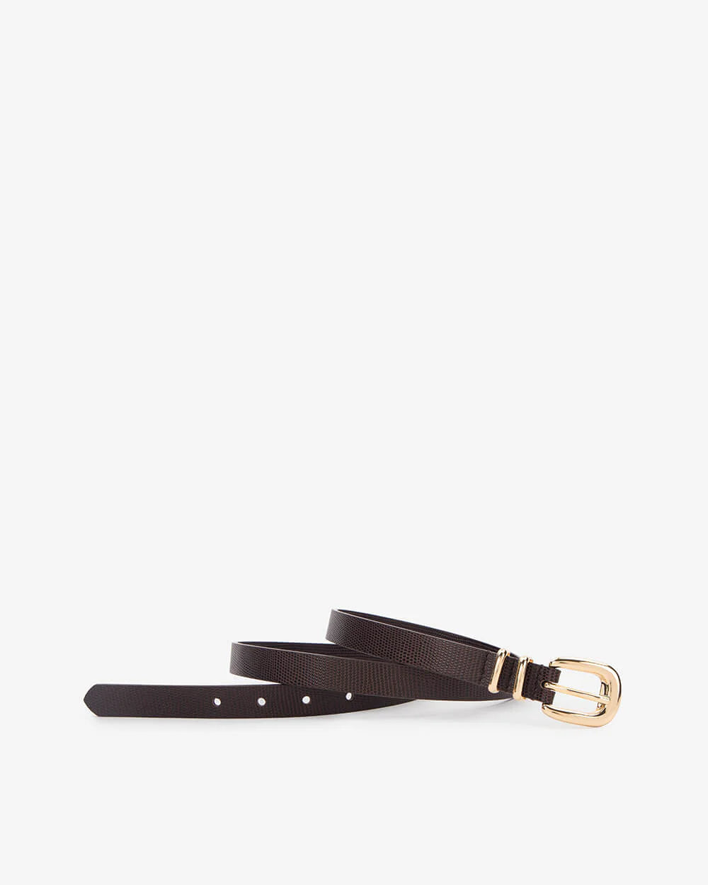 Arlington Milne Adele Belt Chocolate Lizard