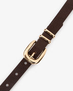 Arlington Milne Adele Belt Chocolate Lizard