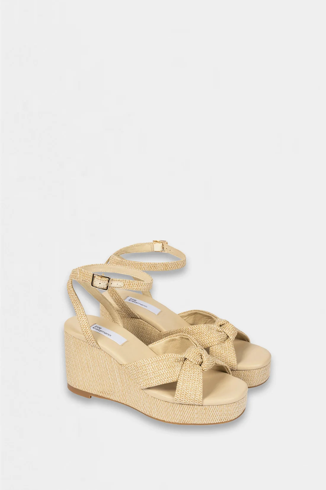 Zoe Kratzmann Inclination Wedge Salt Raffia