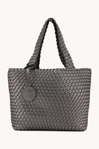 Ilse Jacobsen Braided Bag08 Black Gunmetal