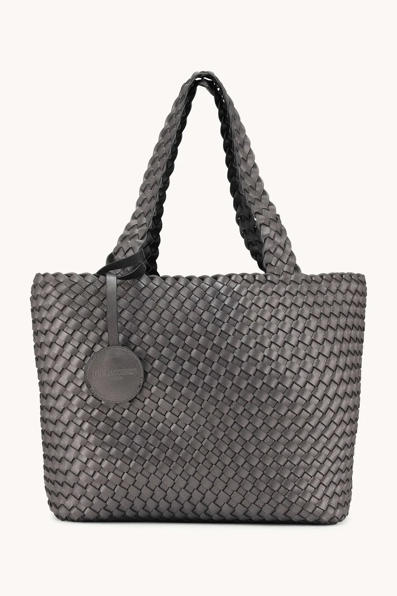 Ilse Jacobsen Braided Bag08 Black Gunmetal