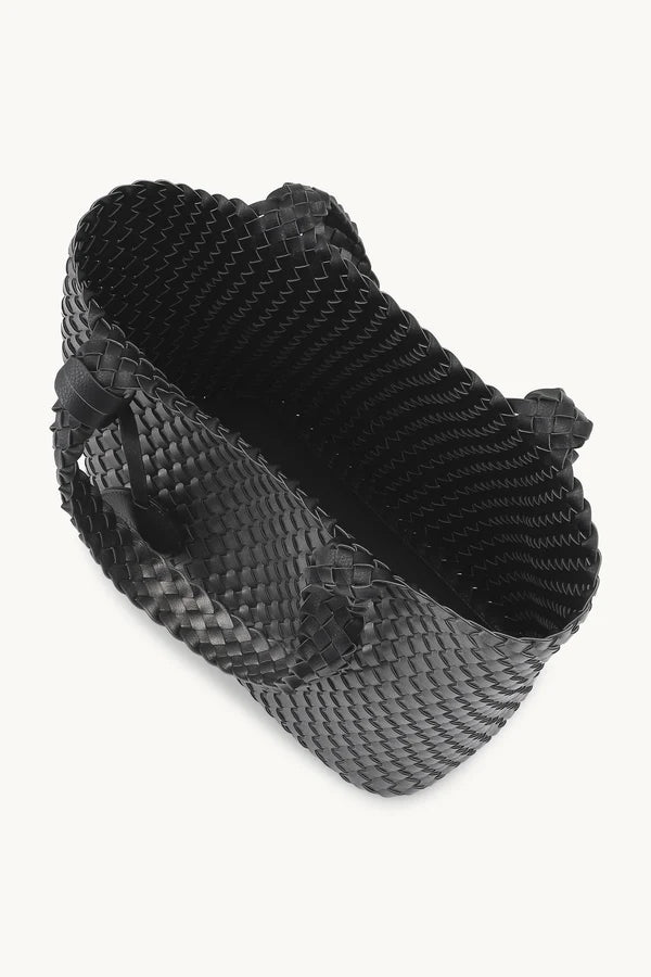 Ilse Jacobsen Braided Bag08 Black Gunmetal