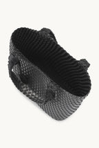 Ilse Jacobsen Braided Bag08 Black Gunmetal