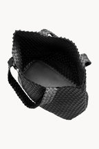 Ilse Jacobsen Braided Bag08 Black Gunmetal