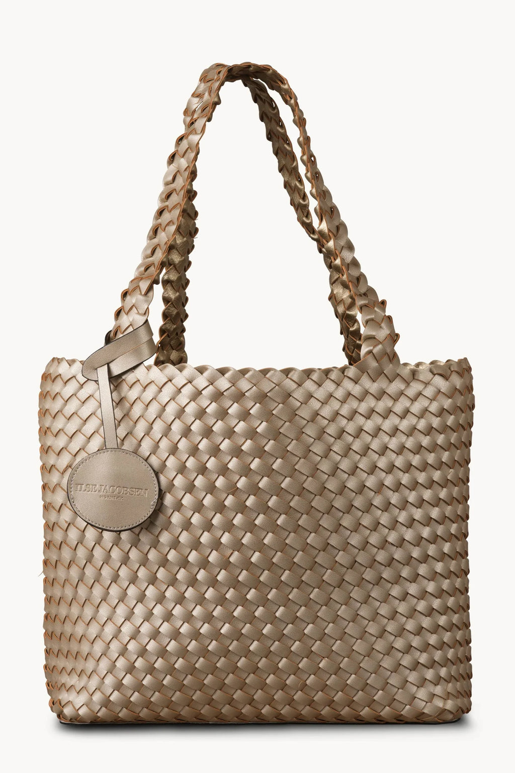 Ilse Jacobsen Braided Bag08 Platino Silver
