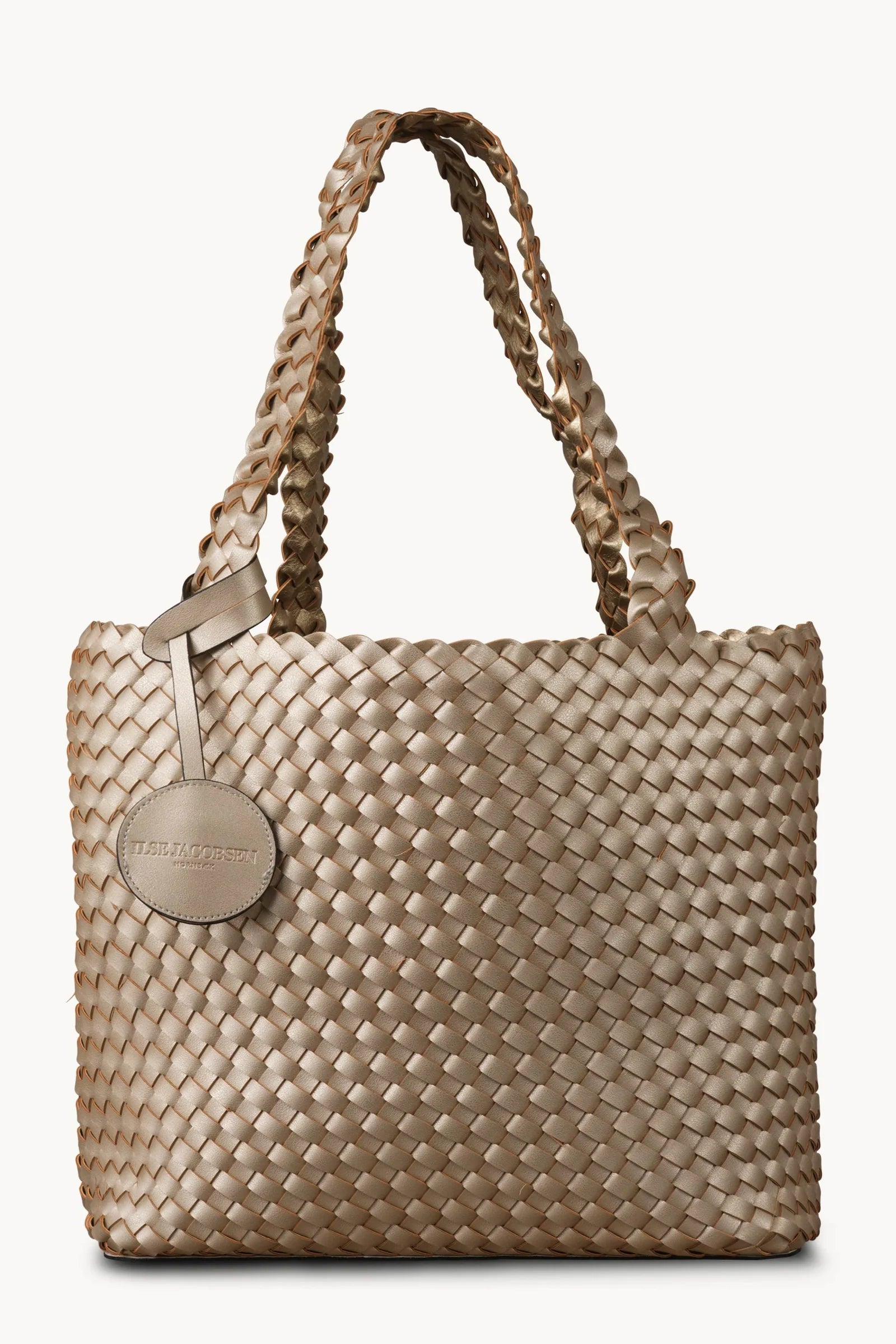 Ilse Jacobsen Braided Bag08 Platino Silver