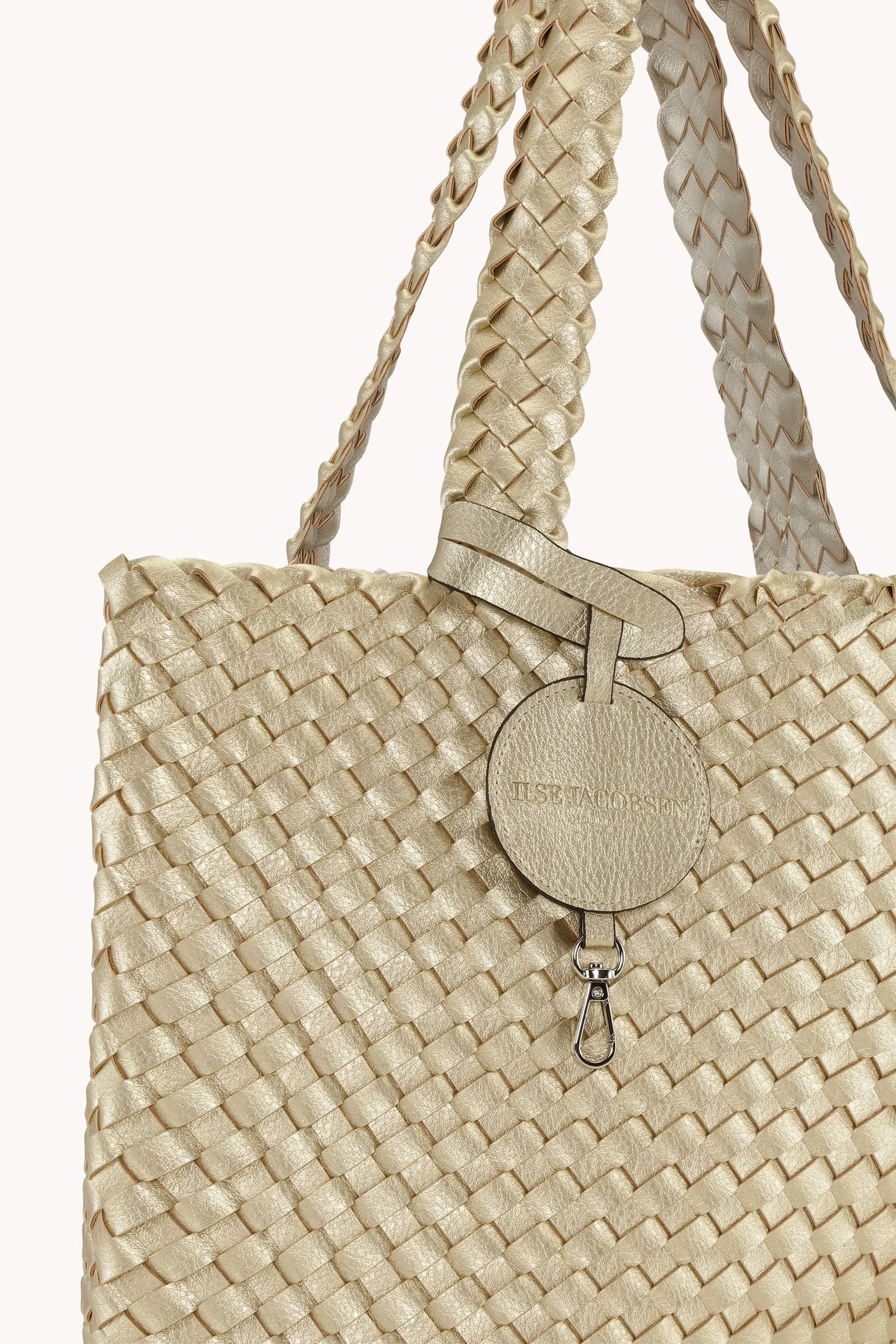 Ilse Jacobsen Braided Bag08 Platino Silver