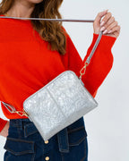 Elms & King Bowery Wallet Silver Crinkle