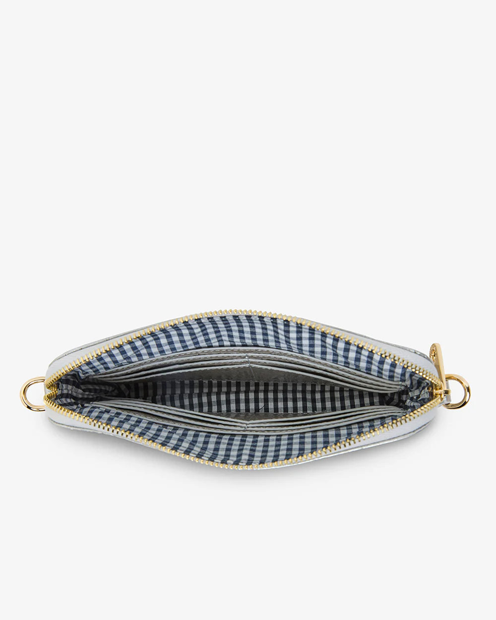 Elms & King Bowery Wallet Silver Crinkle