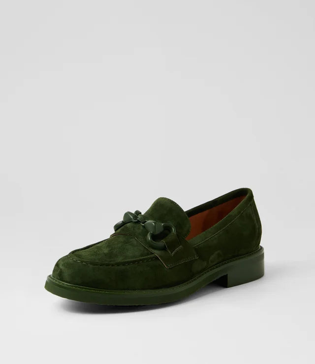 Django & Juliette Belgrades Olive Suede