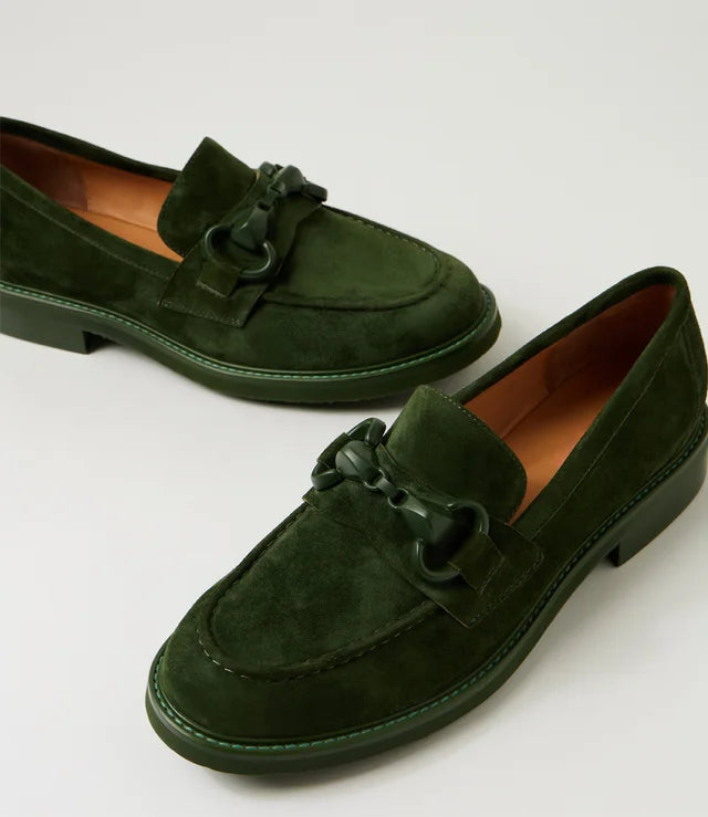 Django & Juliette Belgrades Olive Suede