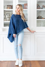 Esperance & Co Cashmere Topper Denim