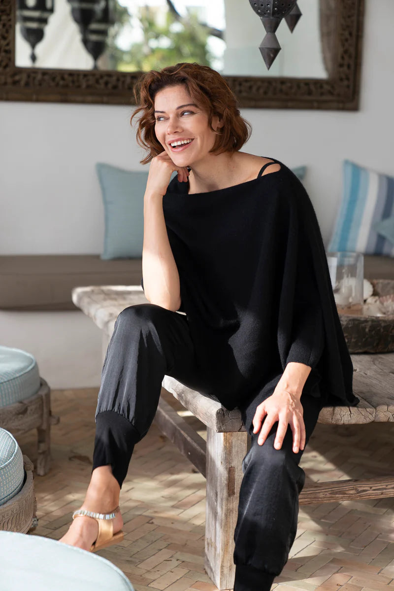 Esperance & Co Cashmere Topper Ebony