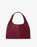 Arlington Milne Emery Tote Burgandy Suede