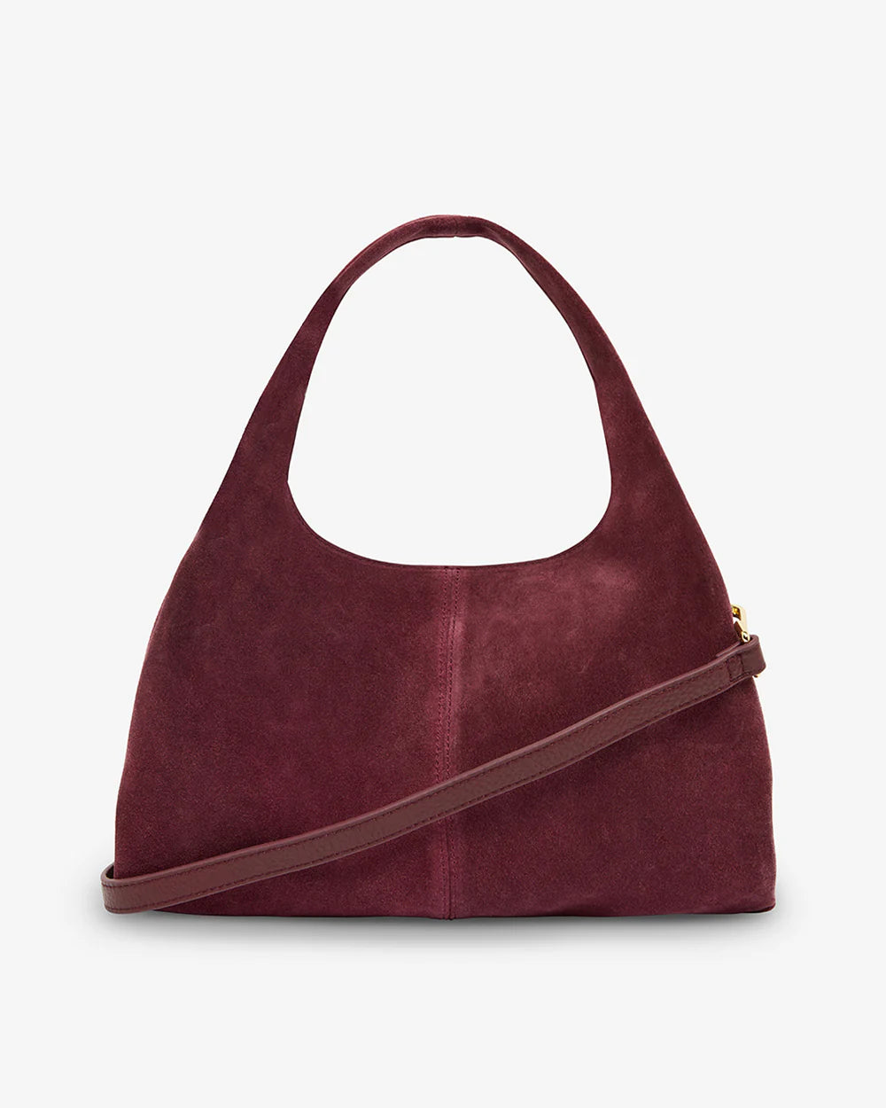 Arlington Milne Emery Tote Burgandy Suede