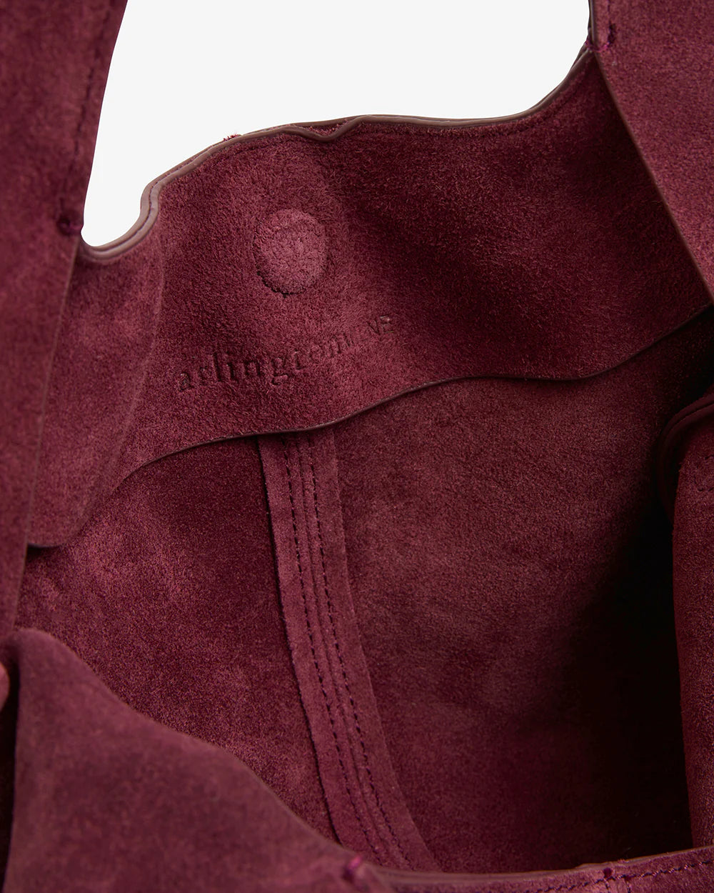 Arlington Milne Emery Tote Burgandy Suede
