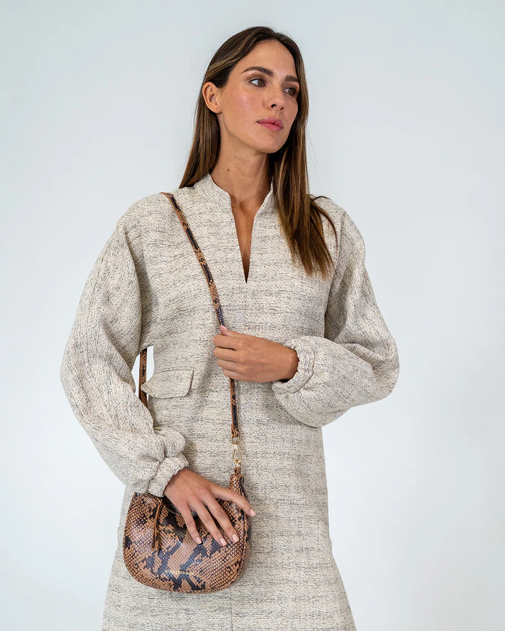 Arlington Milne Estella Bag Caramel Python