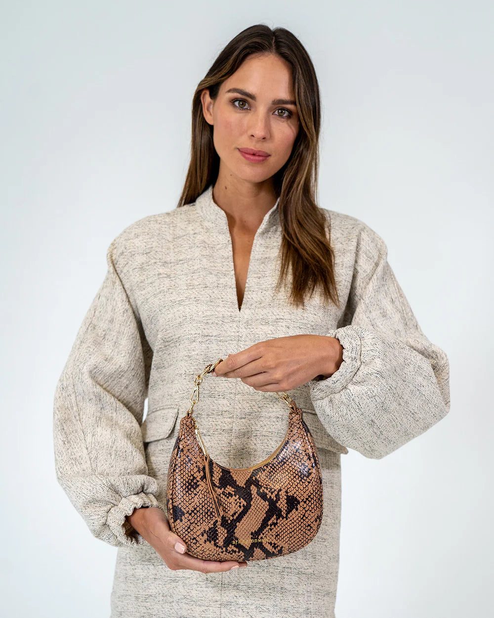 Arlington Milne Estella Bag Caramel Python